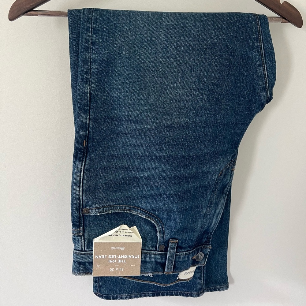 NWT madewell Men’s 1991 straight leg jean